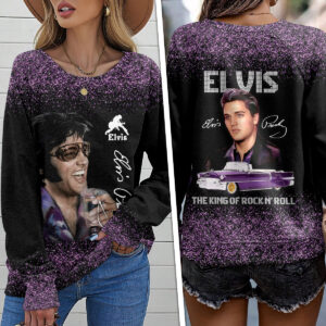 Elvis Presley Round Neck Raglan Sleeve Sweatshirt – HOATT 7104