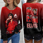 Elvis Presley Round Neck Raglan Sleeve Sweatshirt – HOATT 9024