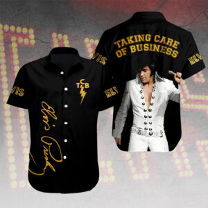 Elvis Presley Short Sleeve Button-Down Shirt – MAITM 9856