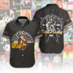 Elvis Presley Short Sleeve Button-Down Shirt - HUANNM 4650