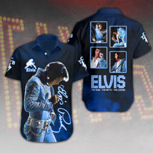 Elvis Presley Short Sleeve Button-Down Shirt – HOATT 10002.1