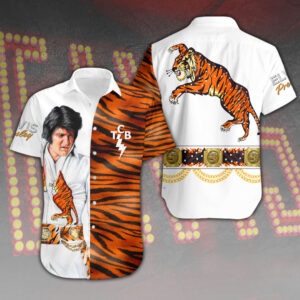 Elvis Presley Short Sleeve Button-Down Shirt – HOATT 11293