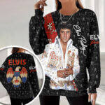 Elvis Presley Women Waffle Sweatshirt - HOATT12513