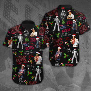 Elvis Presley Short Sleeve Button-Down Shirt - VANDH 889