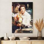 Elvis Presley Rectangle Canvas With Inner Frame - VANDH 3937