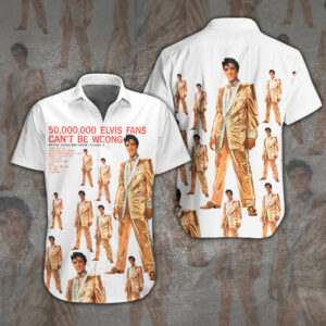 Elvis Presley Short Sleeve Button-Down Shirt - VANDH 822