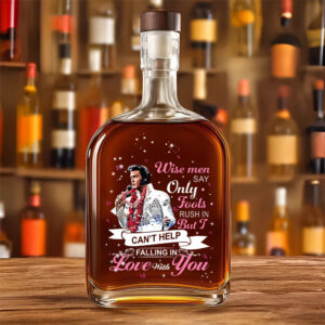 Elvis Presley 25oz Empty Whiskey Bottle - GNE4178