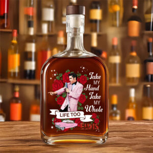Elvis Presley 25oz Empty Whiskey Bottle - GNE4221