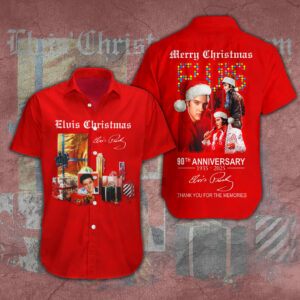 Elvis Presley Short Sleeve Button-Down Shirt - GNE 1707