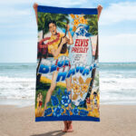 Elvis Presley Rectangle Beach Towel - GNENEW 474