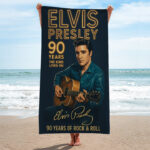 Elvis Presley Rectangle Beach Towel - TANTN 14060