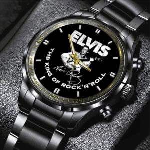 Elvis Presley Black Stainless Steel Watch - GNE 1336