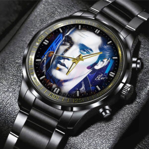 Elvis Presley Black Stainless Steel Watch - GNE 746