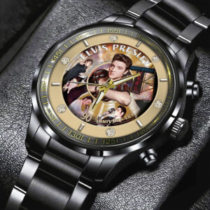 Elvis Presley Black Stainless Steel Watch - GNE NEW464