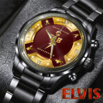Elvis Presley Black Stainless Steel Watch – HOATT 6030
