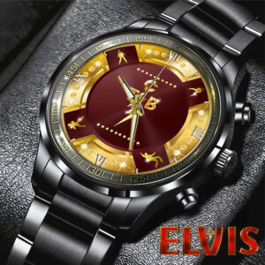 Elvis Presley Black Stainless Steel Watch - HOATT 6030