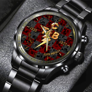Elvis Presley Black Stainless Steel Watch - HOATT 6110