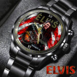 Elvis Presley Black Stainless Steel Watch - HOATT 6136