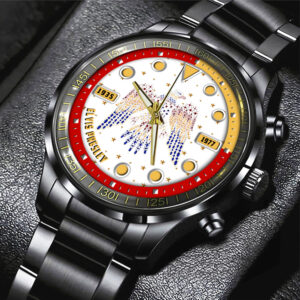 Elvis Presley Black Stainless Steel Watch - HOATT 6151