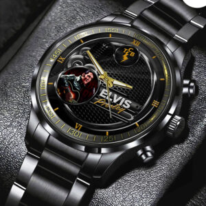 Elvis Presley Black Stainless Steel Watch - HOATT 7938
