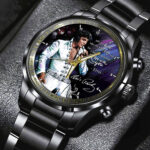 Elvis Presley Black Stainless Steel Watch - HOATT 7997