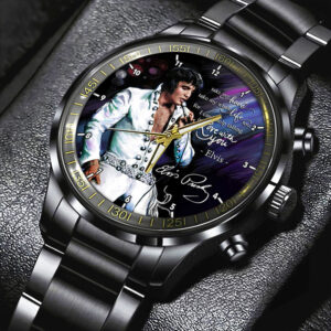 Elvis Presley Black Stainless Steel Watch - HOATT 7997