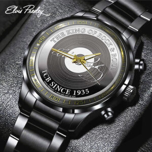 Elvis Presley Black Stainless Steel Watch - TANTN 12261