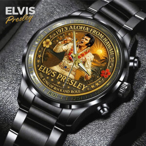 Elvis Presley Black Stainless Steel Watch - TANTN 14151