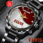 Personalized Elvis Presley Black Stainless Steel Watch - HOATT 6029