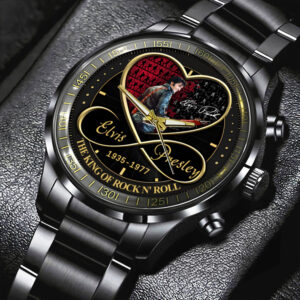 Elvis Presley Black Stainless Steel Watch - HOATT 7661
