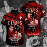 Elvis Presley Short Sleeve Button-Down Shirt - HOATT 2166