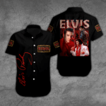 Elvis Presley Short Sleeve Button-Down Shirt - HOATT 1046