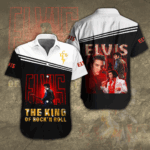 Elvis Presley Short Sleeve Button-Down Shirt - HOATT 1111