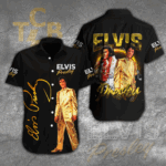 Elvis Presley Short Sleeve Button-Down Shirt - HOATT 1290