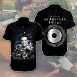 Elvis Presley Short Sleeve Button-Down Shirt – HOATT 7641.1