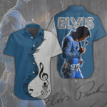 Elvis Presley Short Sleeve Button-Down Shirt - ANHNV 883