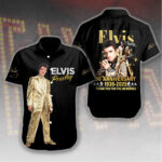 Elvis Presley Short Sleeve Button-Down Shirt – HOATT 7891.1
