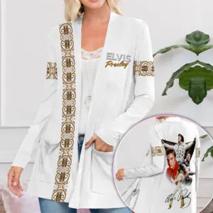 Elvis Presley Women's Patch Pocket Cardigan - VANDH 3278