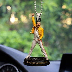 Freddie Mercury Custom shape 2-sided Acrylic Car Ornament - MAITM12625