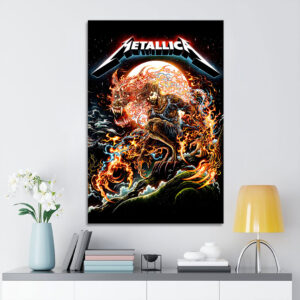 Metallica Rectangle Canvas With Inner Frame - GNE NEW136