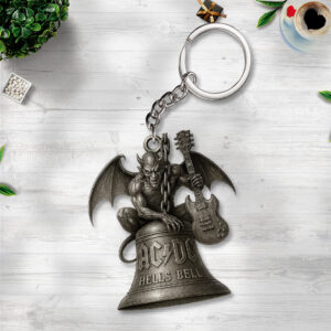 AC/DC Custom Shape 2-Side Printed Keychain - GNENEW593