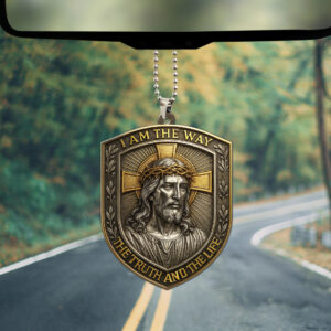 Christian Custom Shape 2-Side Printed Acrylic Car Ornament - TMTHU313