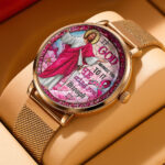 Breast Cancer Awareness Mesh Strap Quartz Watch - HOATT12480