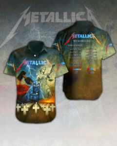 Metallica Short Sleeve Button-Down Shirt – HOATT 11672.1
