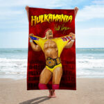 Hulk Hogan Rectangle Beach Towel - HOATT 12190