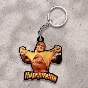 Hulk Hogan Custom Shape 2-Side Printed Keychain - HOATT12363