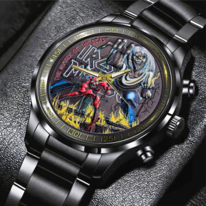 Iron Maiden Black Stainless Steel Watch - MAITM 11248