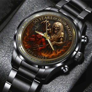 Iron Maiden Black Stainless Steel Watch - MAITM 11544