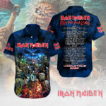 Iron Maiden Band Short Sleeve Button-Down Shirt – MAITM 10568