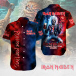 Iron Maiden Band Short Sleeve Button-Down Shirt – MAITM 10357